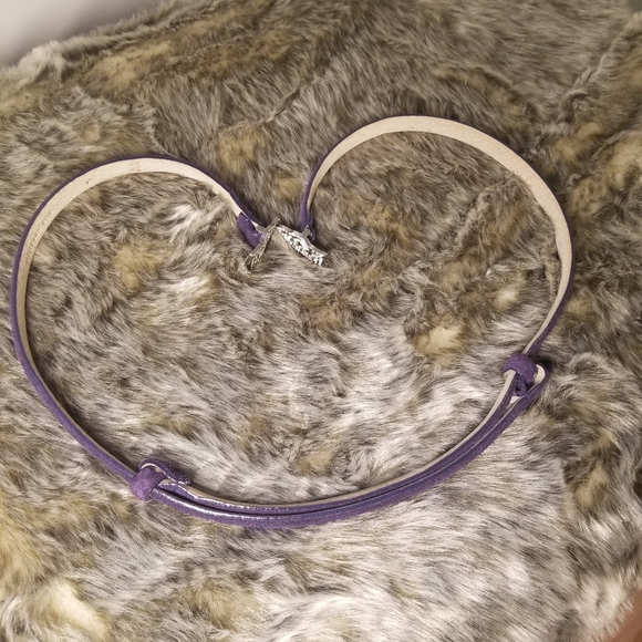 Ralph Lauren Purple Suede FULLY adjustable belt - Picture 6 of 8